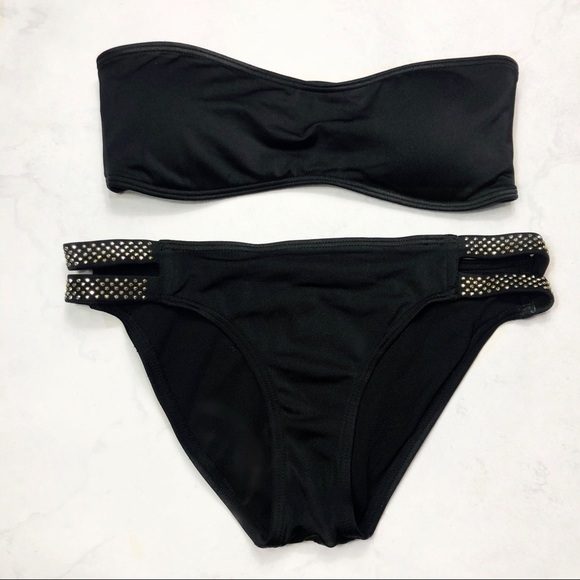 [Vince Camuto] Strapless Studded Bikini Set - Picture 1 of 5